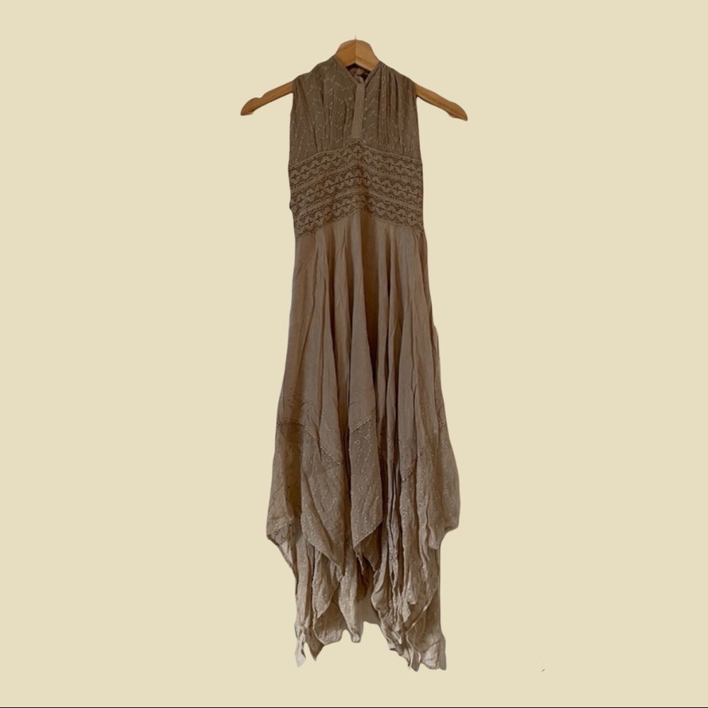 Boutique flowy halter dress